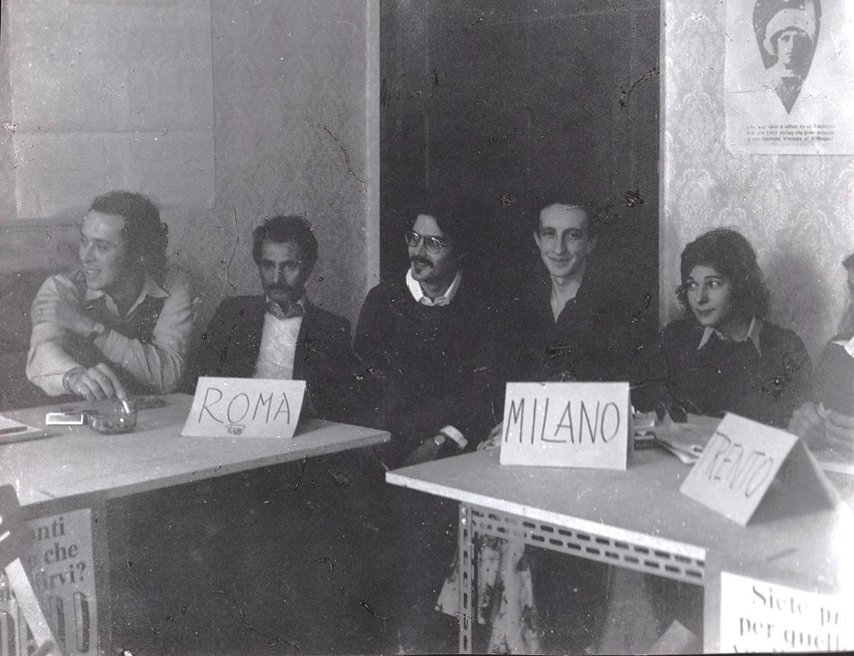 I° Congresso Nazionale del F.U.O.R.I., Torino, via San Francesco d’Assisi, 1972. Si riconosce Mario Mieli
