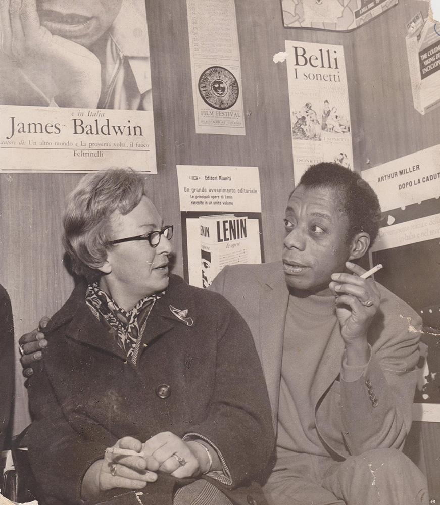 James Baldwin ed Eva Erberg alla libreria Hellas, Torino, 1967-y